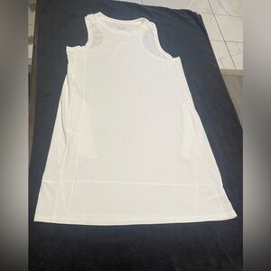 Athleta White Sleeveless A-Line Dress